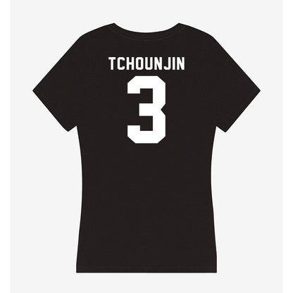 Siena - NCAA Men's Soccer : Karl Teddy Tchounjin - Women's V-Neck T-Shirt-1