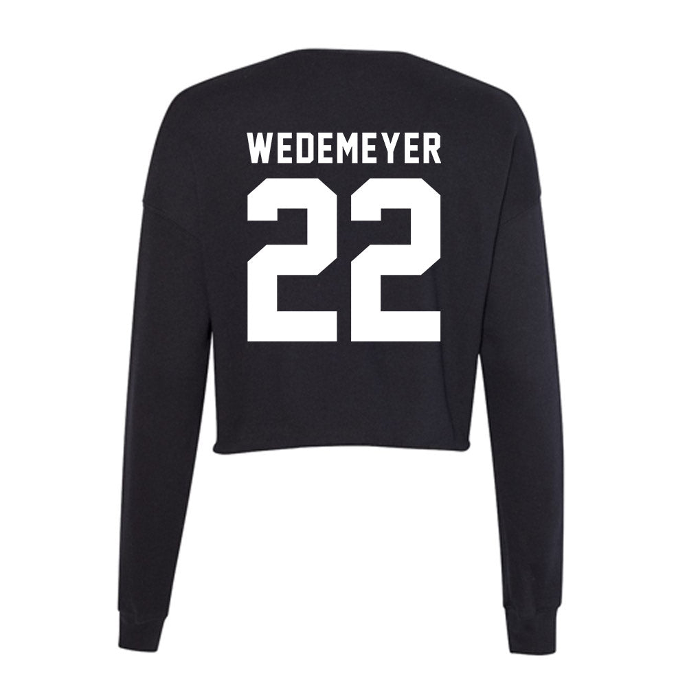 Siena - NCAA Women's Basketball : Genevive Wedemeyer - Women's Cropped Crew Fleece-1