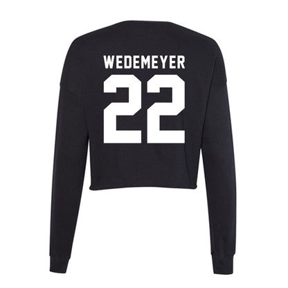 Siena - NCAA Women's Basketball : Genevive Wedemeyer - Women's Cropped Crew Fleece-1
