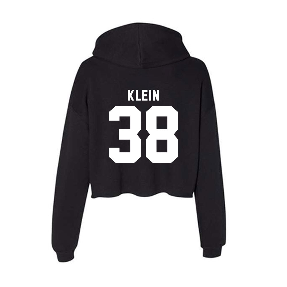 Siena - NCAA Softball : Megan Klein - Women's Crop Fleece Hoodie-1