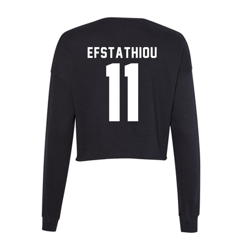 Siena - NCAA Women's Lacrosse : Angelica Efstathiou - Women's Cropped Crew Fleece-1