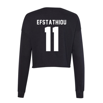 Siena - NCAA Women's Lacrosse : Angelica Efstathiou - Women's Cropped Crew Fleece-1