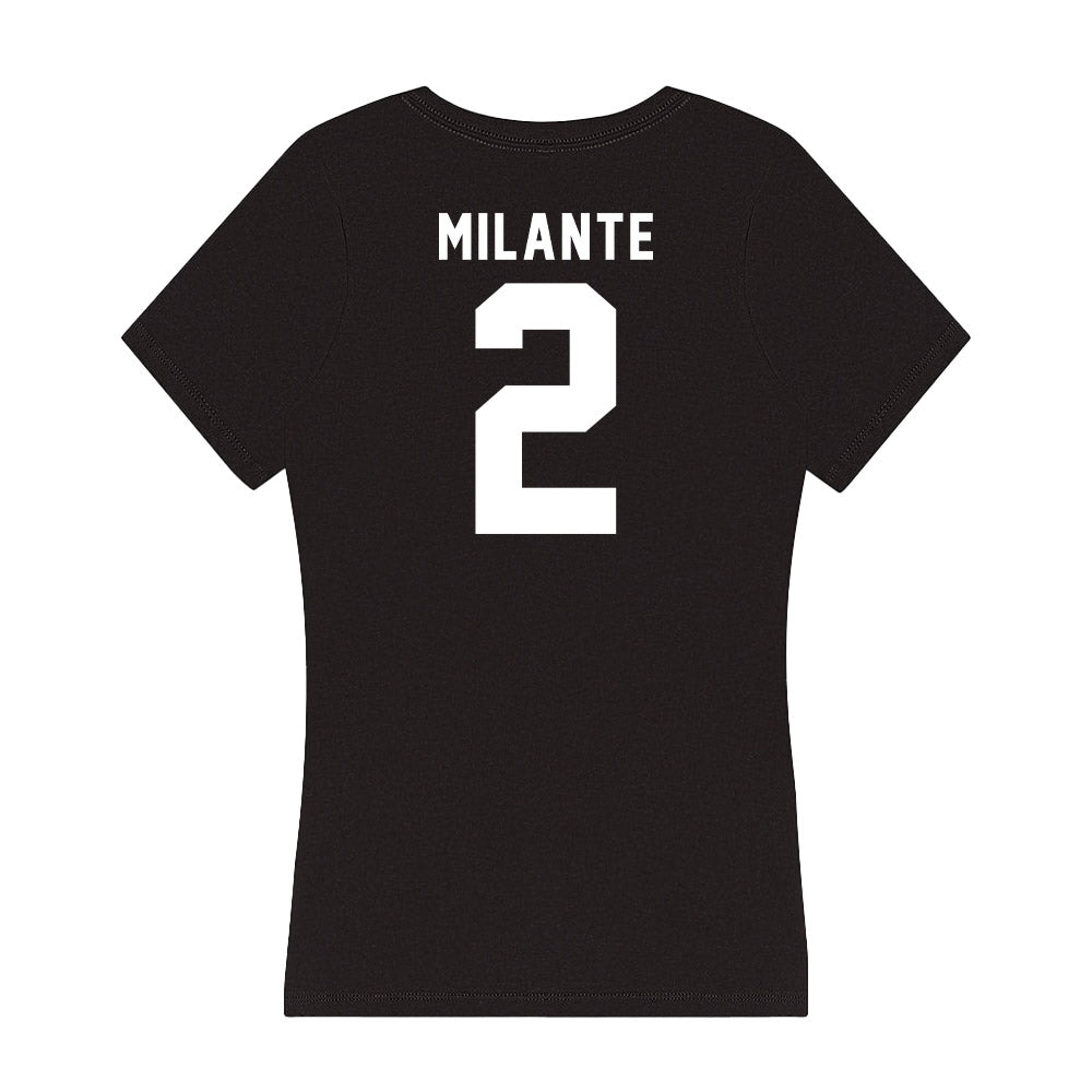 Siena - NCAA Softball : Ella Milante - Women's V-Neck T-Shirt-1
