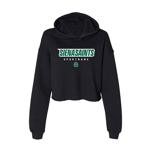 Siena - NCAA Women's Volleyball : Kayla Jones - Women's Crop Fleece Hoodie-0