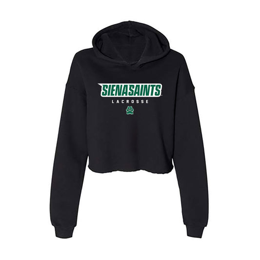 Siena - NCAA Women's Lacrosse : Hailey Deptula - Women's Crop Fleece Hoodie-0