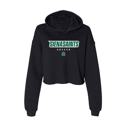 Siena - NCAA Men's Soccer : Nico Acocella - Women's Crop Fleece Hoodie-0