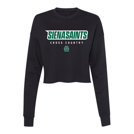 Siena - NCAA Women's Cross Country : Claire Gardner - Women's Cropped Crew Fleece-0