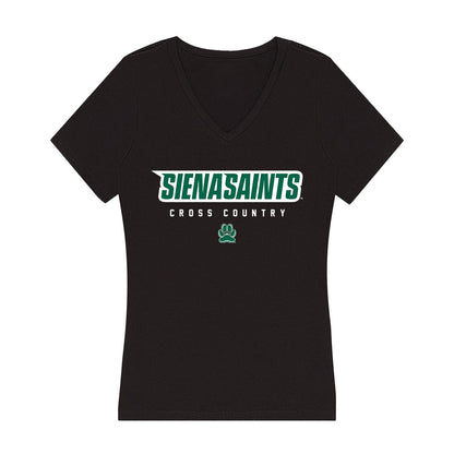 Siena - NCAA Women's Cross Country : cameron Sisk - Women's V-Neck T-Shirt-0
