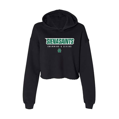 Siena - NCAA Women's Swimming & Diving : Skylar Ricard - Women's Crop Fleece Hoodie-0