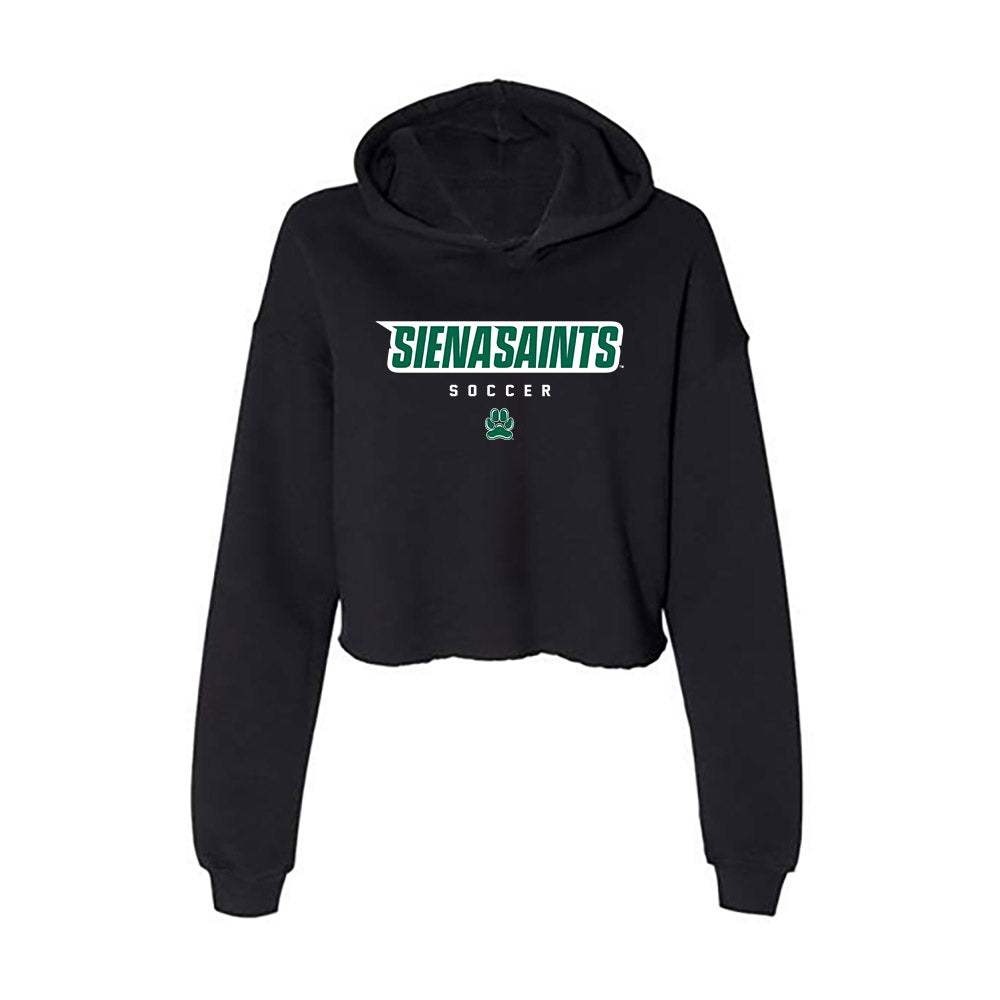 Siena - NCAA Men's Soccer : Mario Navarro Perez - Women's Crop Fleece Hoodie-0