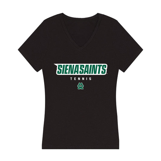 Siena - NCAA Women's Tennis : Laia Giralt Sole - Women's V-Neck T-Shirt-0
