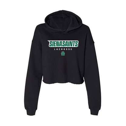 Siena - NCAA Women's Lacrosse : Cassidy Bonura - Women's Crop Fleece Hoodie-0