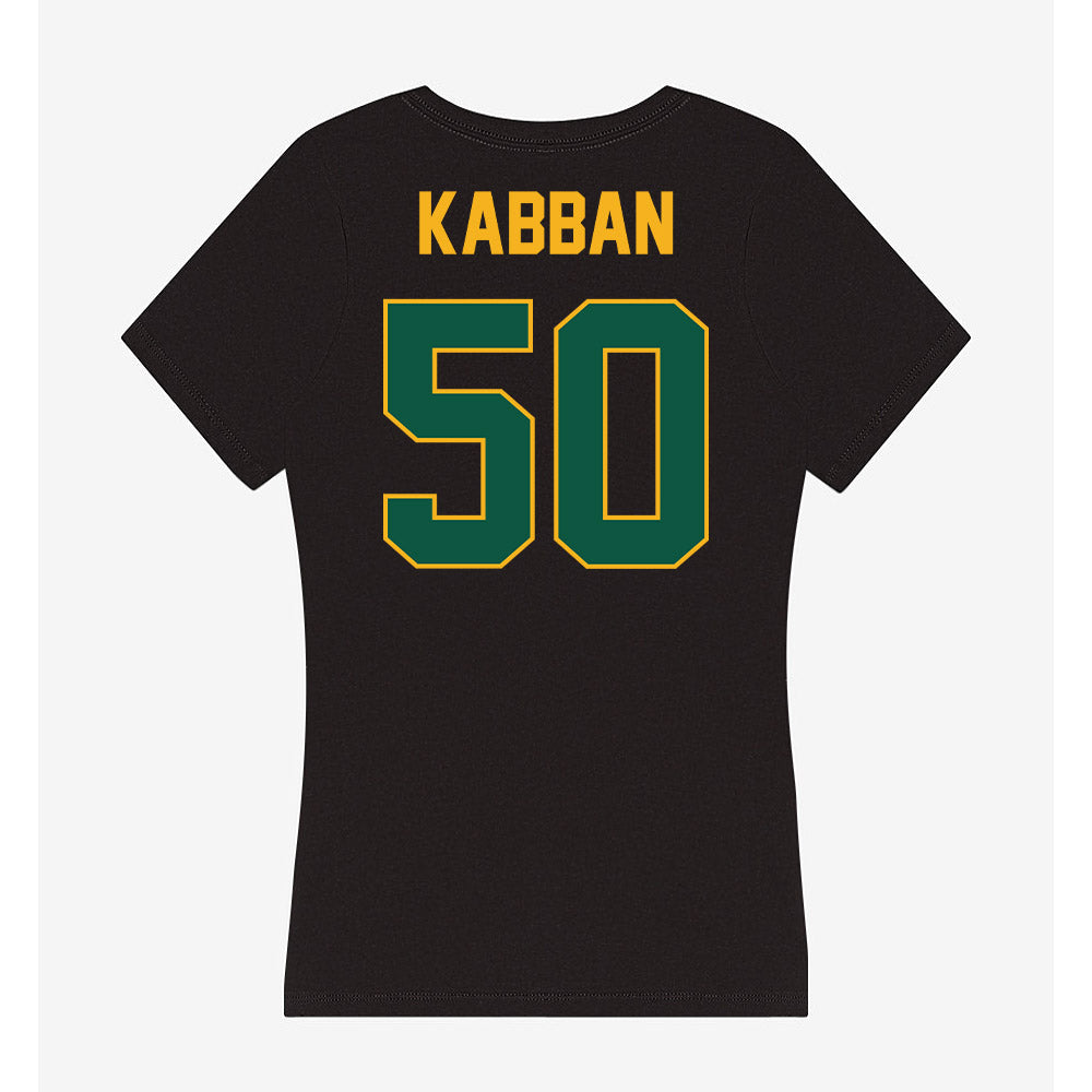 William & Mary - NCAA Football : Michael Kabban - Women's V-Neck T-Shirt-1