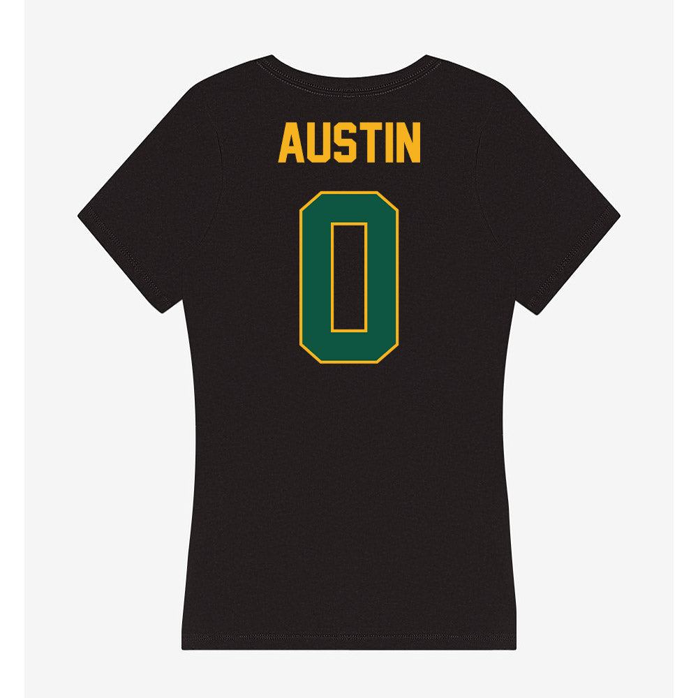 William & Mary - NCAA Football : Kai Austin - Women's V-Neck T-Shirt-1