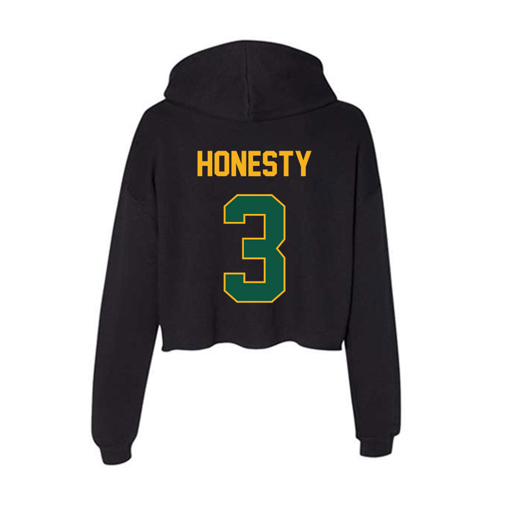 William & Mary - NCAA Football : Alfred Honesty - Women's Crop Fleece Hoodie-1