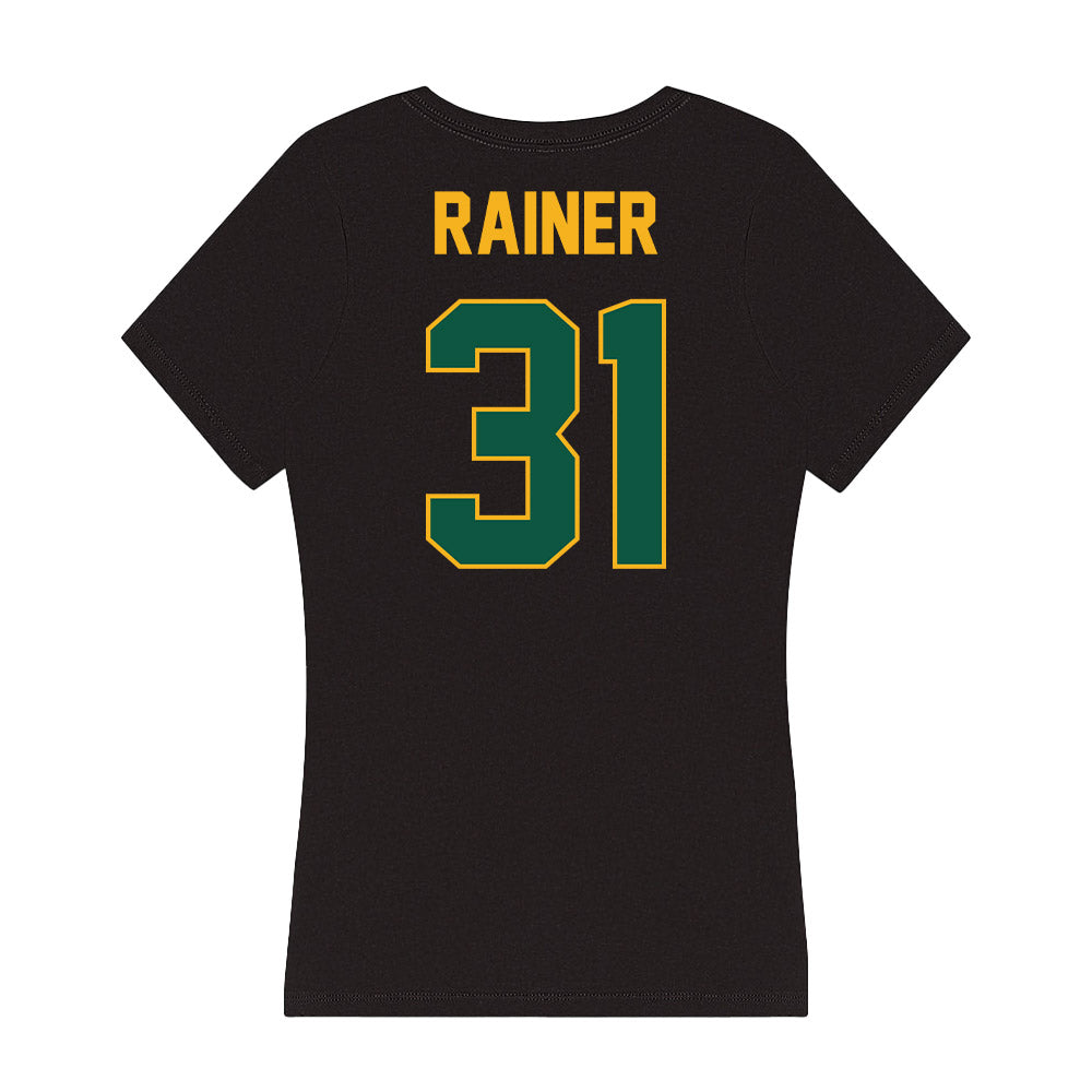William & Mary - NCAA Football : Elijah Rainer - Women's V-Neck T-Shirt-1
