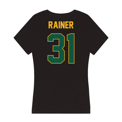 William & Mary - NCAA Football : Elijah Rainer - Women's V-Neck T-Shirt-1