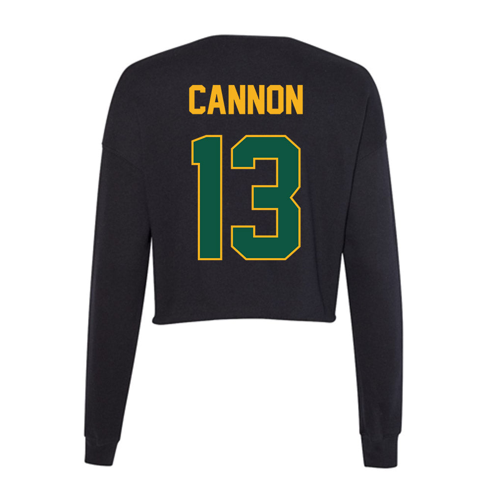 William & Mary - NCAA Football : Trevon Cannon - Women's Cropped Crew Fleece-1