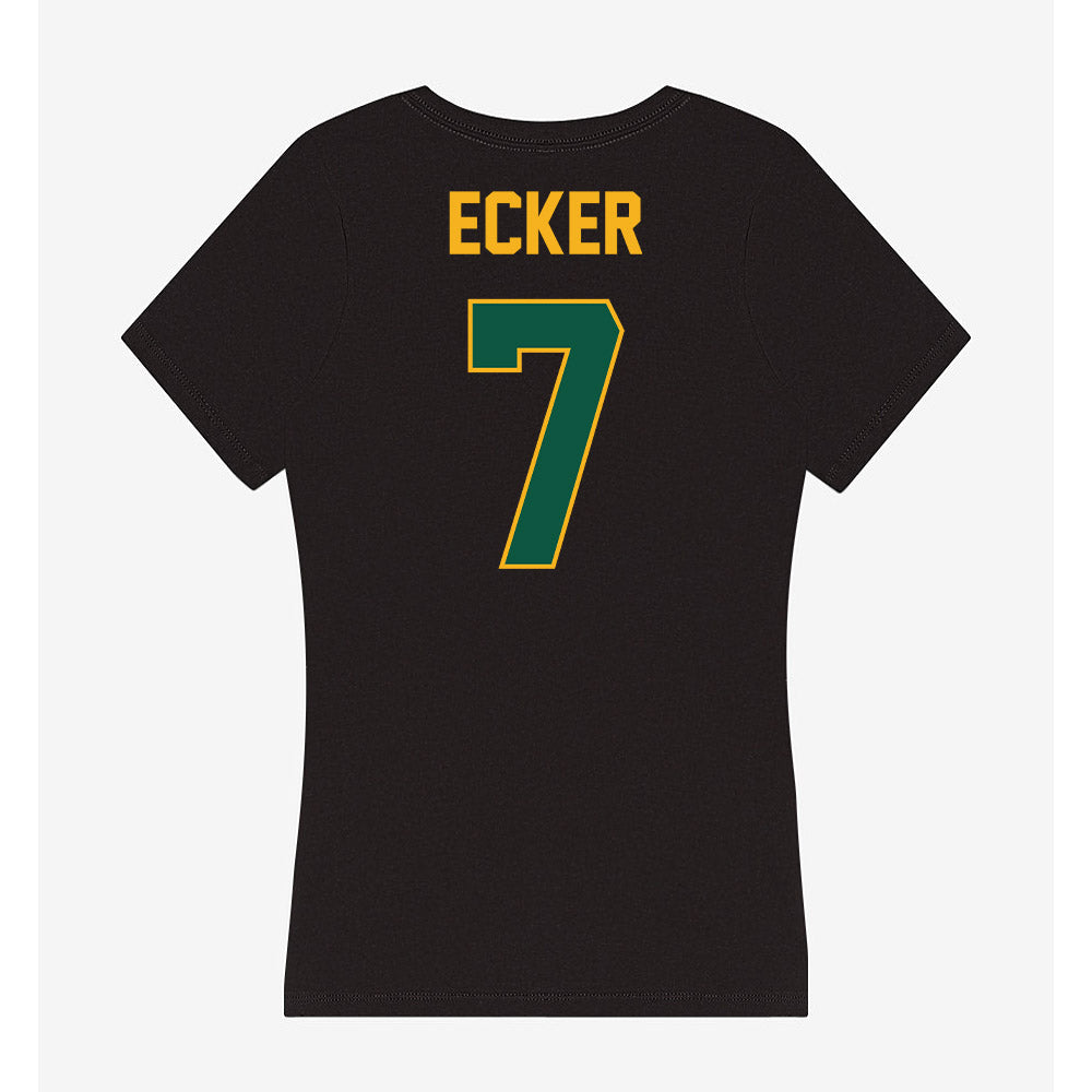 William & Mary - NCAA Baseball : Chase Ecker - Women's V-Neck T-Shirt-1