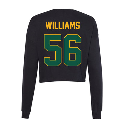William & Mary - NCAA Football : Joseph Williams - Women's Cropped Crew Fleece-1