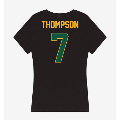 William & Mary - NCAA Football : Deven Thompson - Women's V-Neck T-Shirt-1