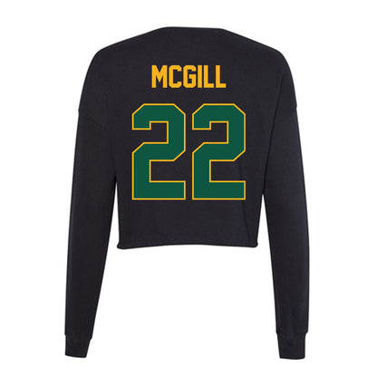 William & Mary - NCAA Football : Tj Mcgill - Women's Cropped Crew Fleece-1
