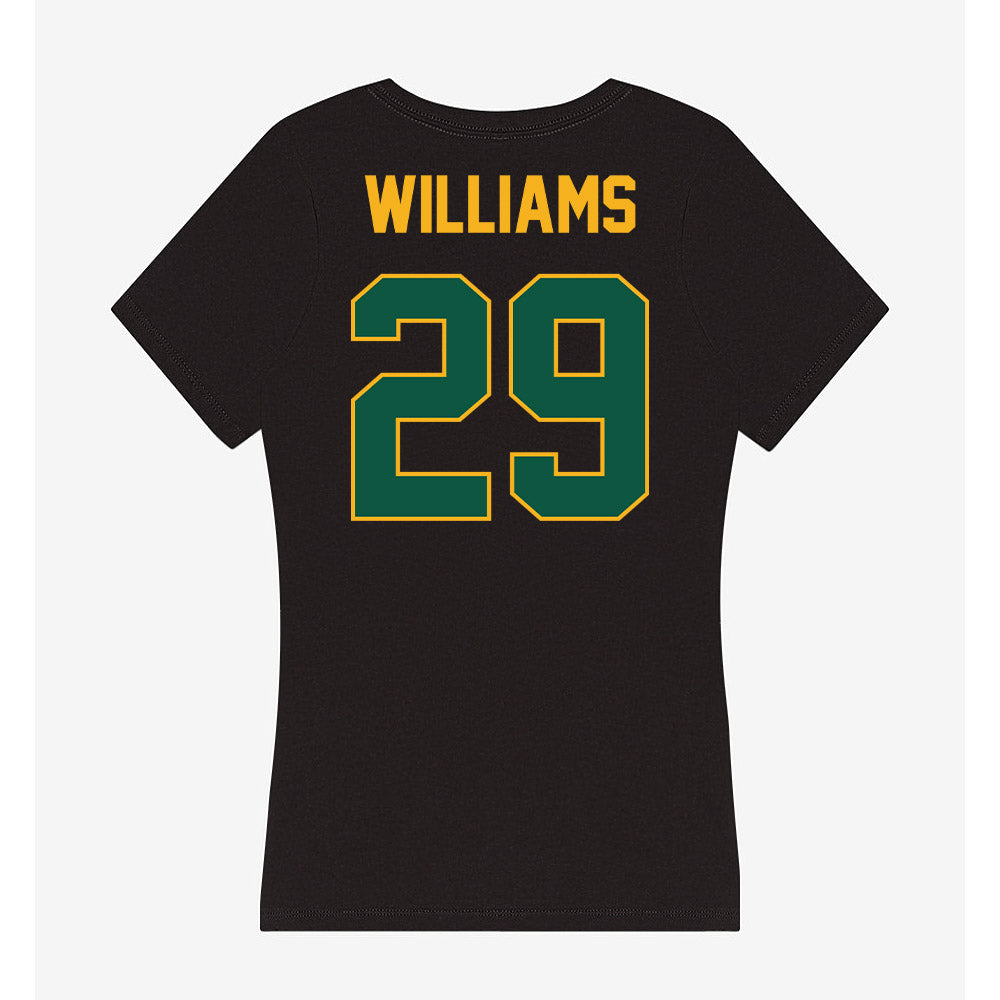 William & Mary - NCAA Football : Elijah Williams - Women's V-Neck T-Shirt-1