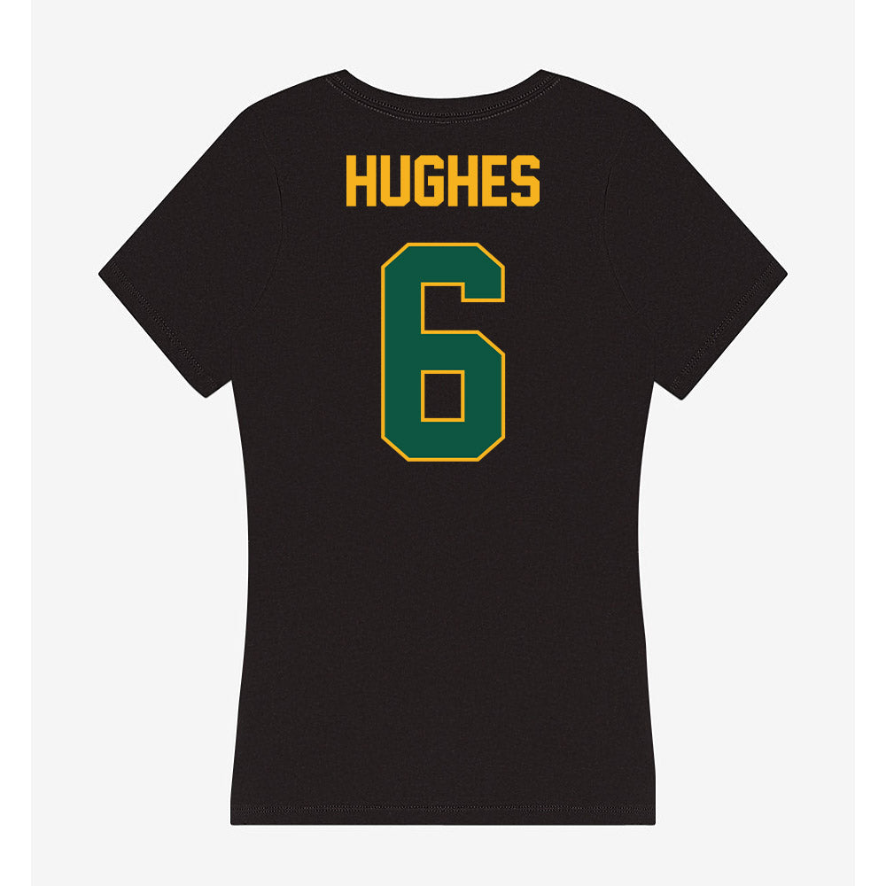 William & Mary - NCAA Football : Tyler Hughes - Women's V-Neck T-Shirt-1