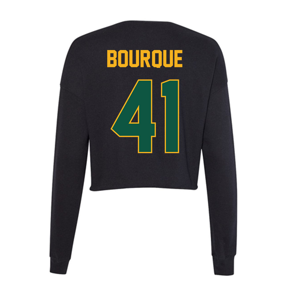 William & Mary - NCAA Baseball : Tom Bourque - Women's Cropped Crew Fleece-1
