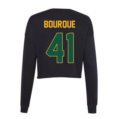 William & Mary - NCAA Baseball : Tom Bourque - Women's Cropped Crew Fleece-1