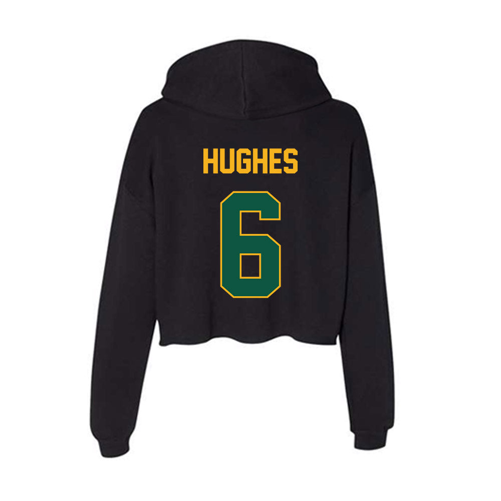 William & Mary - NCAA Football : Tyler Hughes - Women's Crop Fleece Hoodie-1