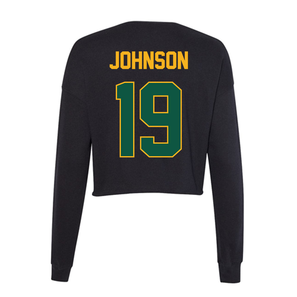 William & Mary - NCAA Football : Harrison Johnson - Women's Cropped Crew Fleece-1