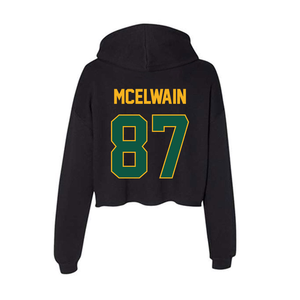 William & Mary - NCAA Football : Sean McElwain - Women's Crop Fleece Hoodie-1