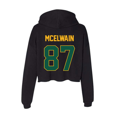 William & Mary - NCAA Football : Sean McElwain - Women's Crop Fleece Hoodie-1