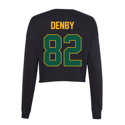 William & Mary - NCAA Football : Benny Denby - Women's Cropped Crew Fleece-1