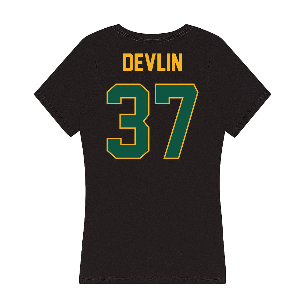 William & Mary - NCAA Football : Quinn Devlin - Women's V-Neck T-Shirt-1