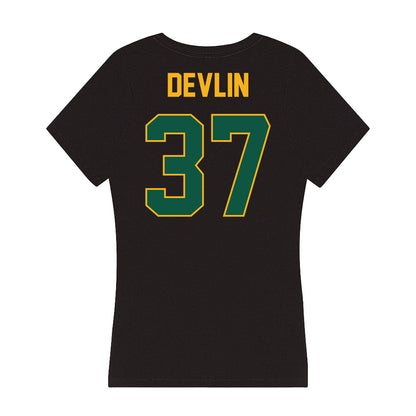 William & Mary - NCAA Football : Quinn Devlin - Women's V-Neck T-Shirt-1