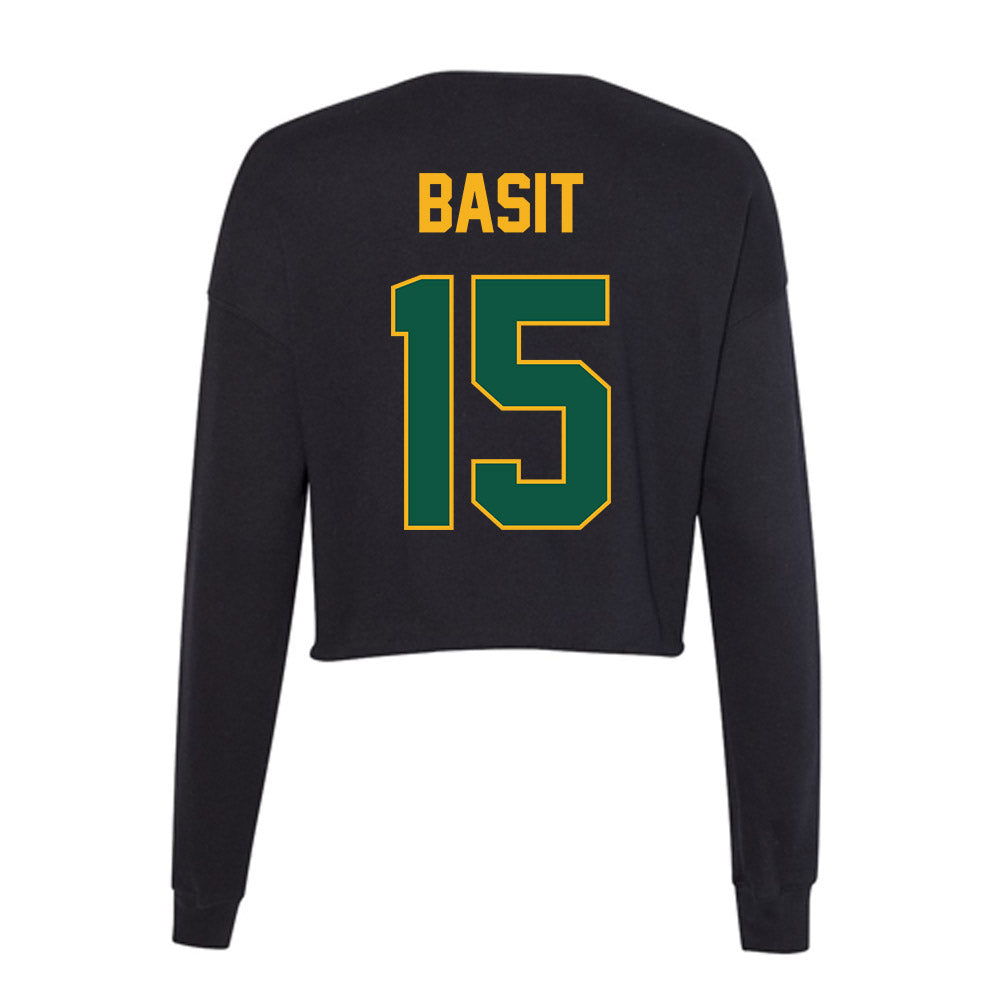 William & Mary - NCAA Women's Basketball : Amelia Basit - Women's Cropped Crew Fleece-1