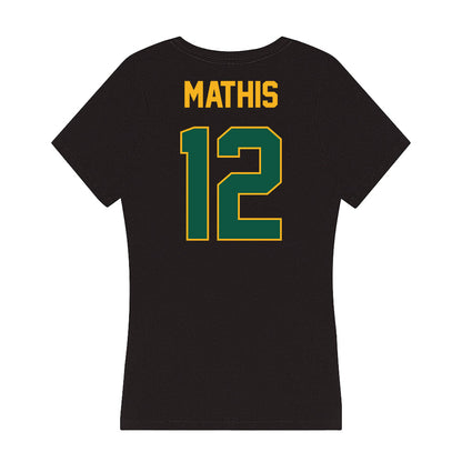 William & Mary - NCAA Football : Hollis Mathis - Women's V-Neck T-Shirt-1