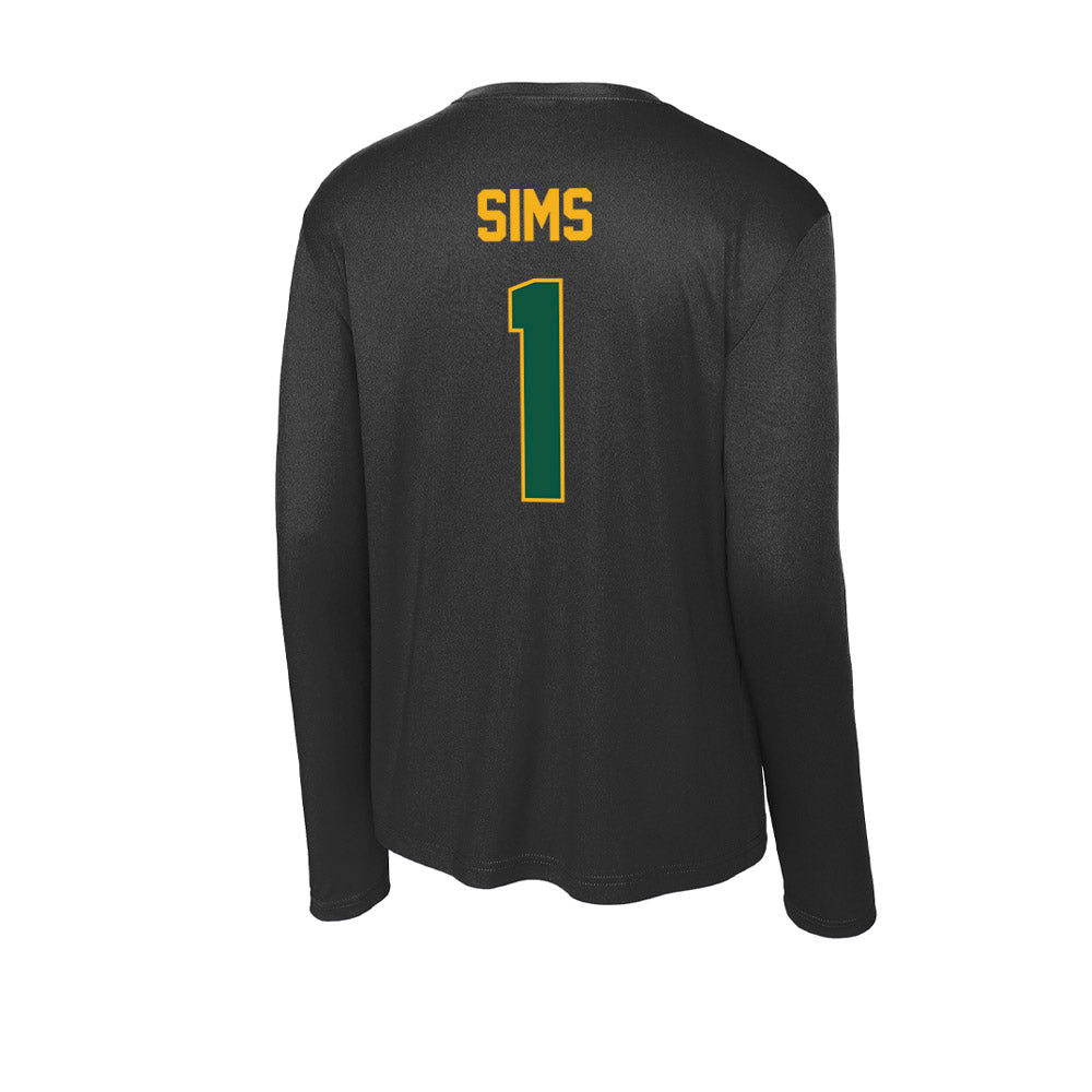 William & Mary - NCAA Football : Tariq Sims - Activewear Long Sleeve T-Shirt-1