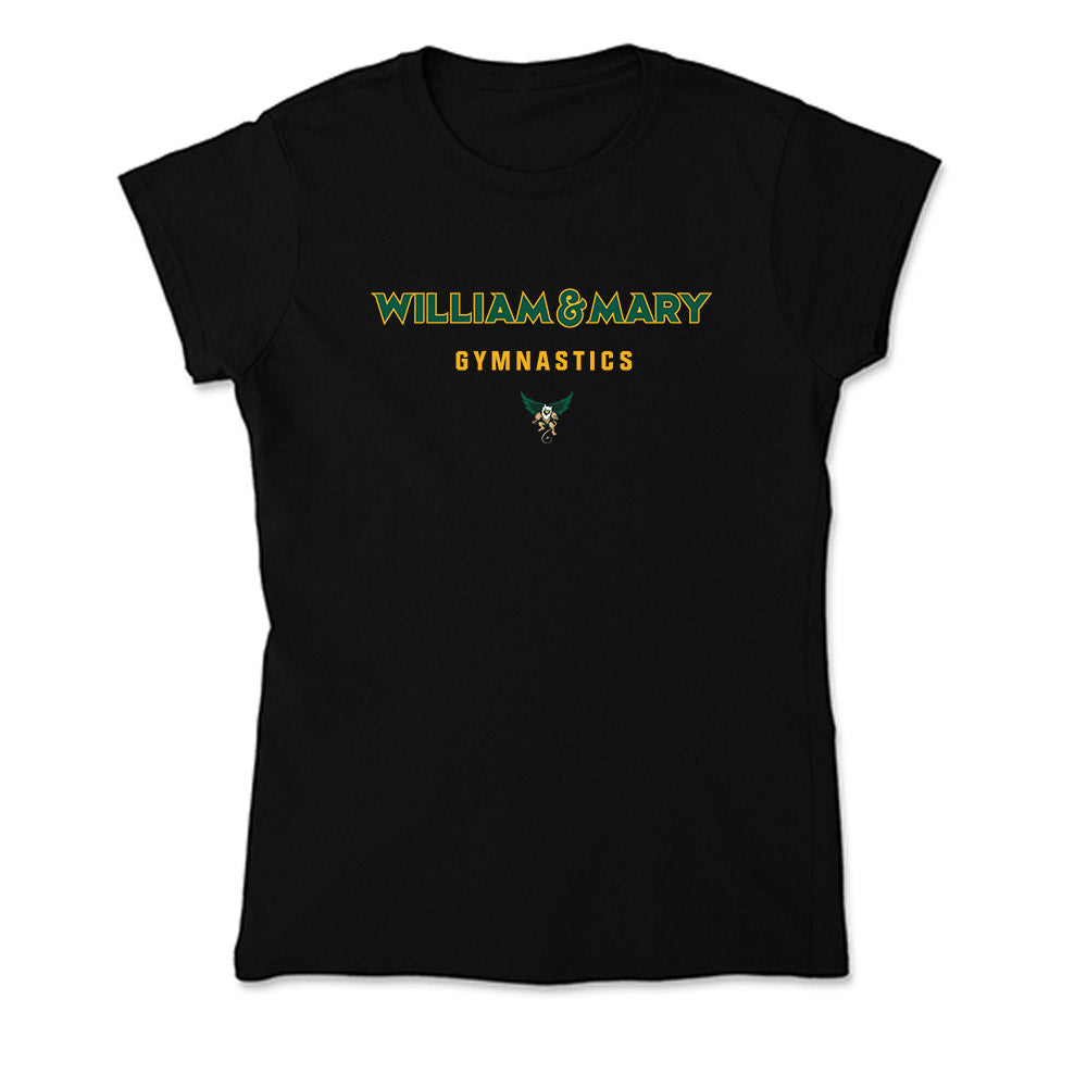 William & Mary - NCAA Women's Gymnastics : Samantha Burd - Soft Style Women’s T-Shirt-0