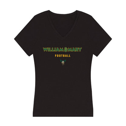 William & Mary - NCAA Football : Alfred Honesty - Women's V-Neck T-Shirt-0
