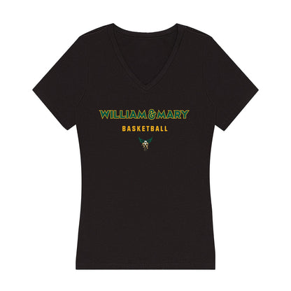William & Mary - NCAA Women's Basketball : Amelia Basit - Women's V-Neck T-Shirt-0