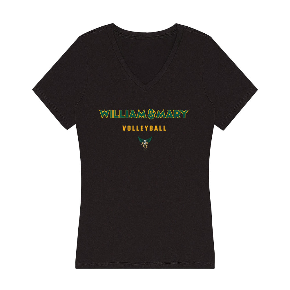 William & Mary - NCAA Women's Volleyball : Avery Horejsi - Women's V-Neck T-Shirt-0