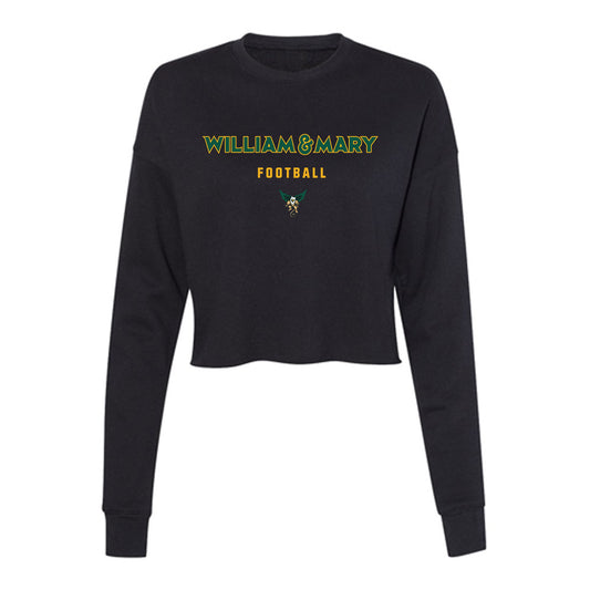 William & Mary - NCAA Football : Jack Reuter - Women's Cropped Crew Fleece-0