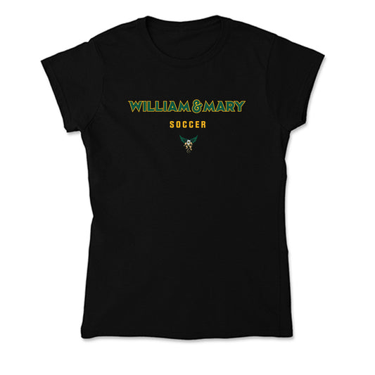 William & Mary - NCAA Men's Soccer : Noah Hiort-Wright - Soft Style Women’s T-Shirt-0