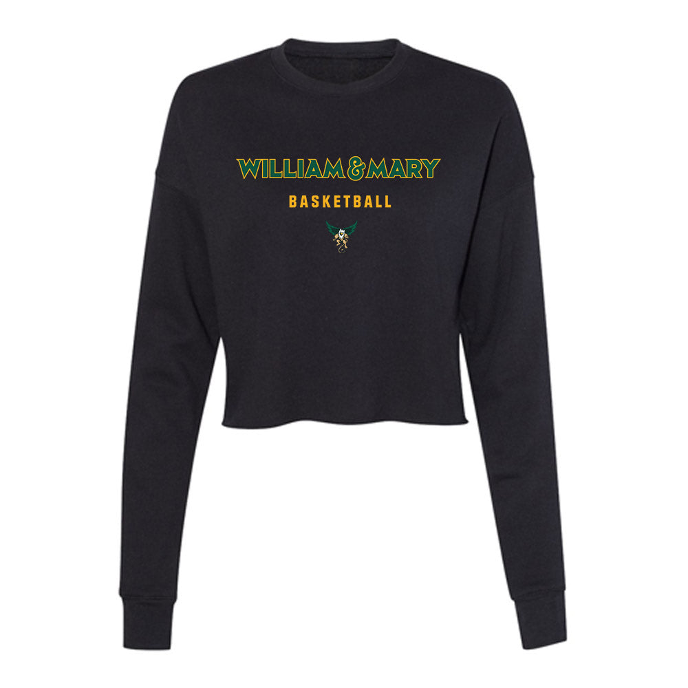 William & Mary - NCAA Women's Basketball : Marley Long - Women's Cropped Crew Fleece-0