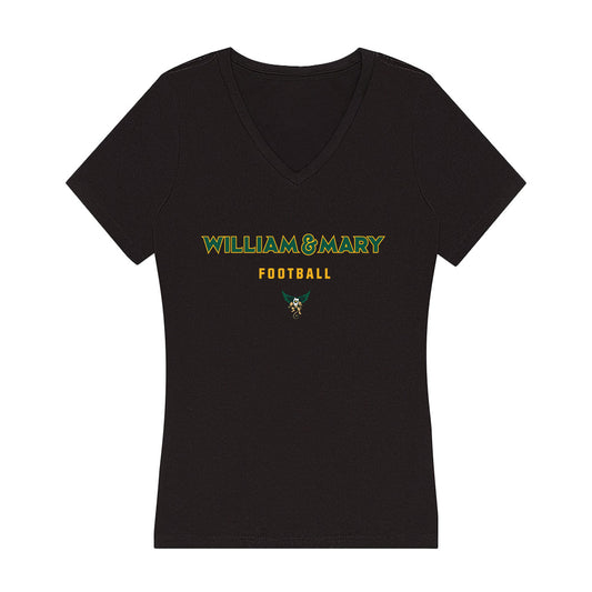 William & Mary - NCAA Football : Clayton Dobler - Women's V-Neck T-Shirt-0
