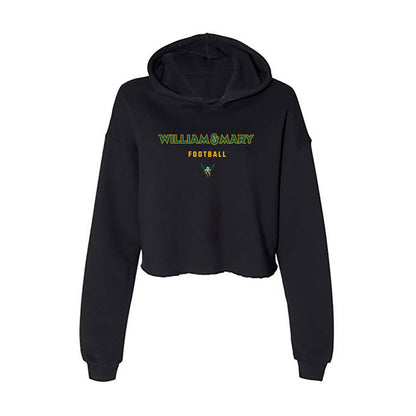 William & Mary - NCAA Football : Harrison Johnson - Women's Crop Fleece Hoodie-0