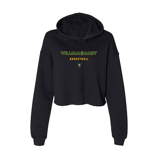 William & Mary - NCAA Women's Basketball : Monet Dance - Women's Crop Fleece Hoodie-0
